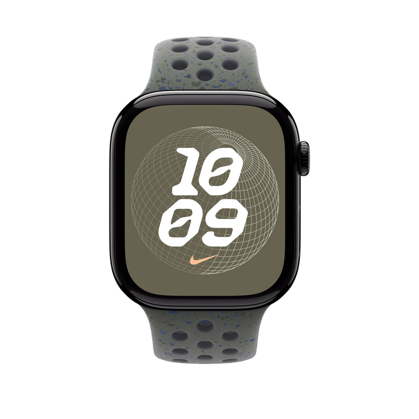 Curea Apple pentru Apple Watch 46mm Nike Sport Band, Cargo Khaki Nike Sport Band, S/M - iSTYLE RO