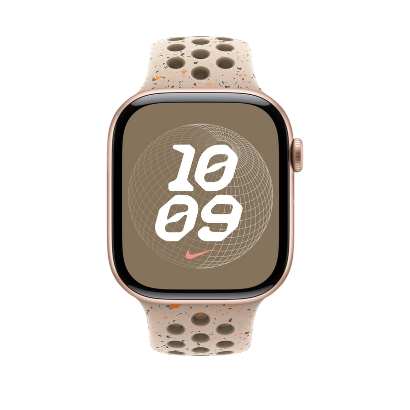 Curea Apple pentru Apple Watch 46mm Nike Sport Band, Desert Stone Nike Sport Band, S/M - iSTYLE RO