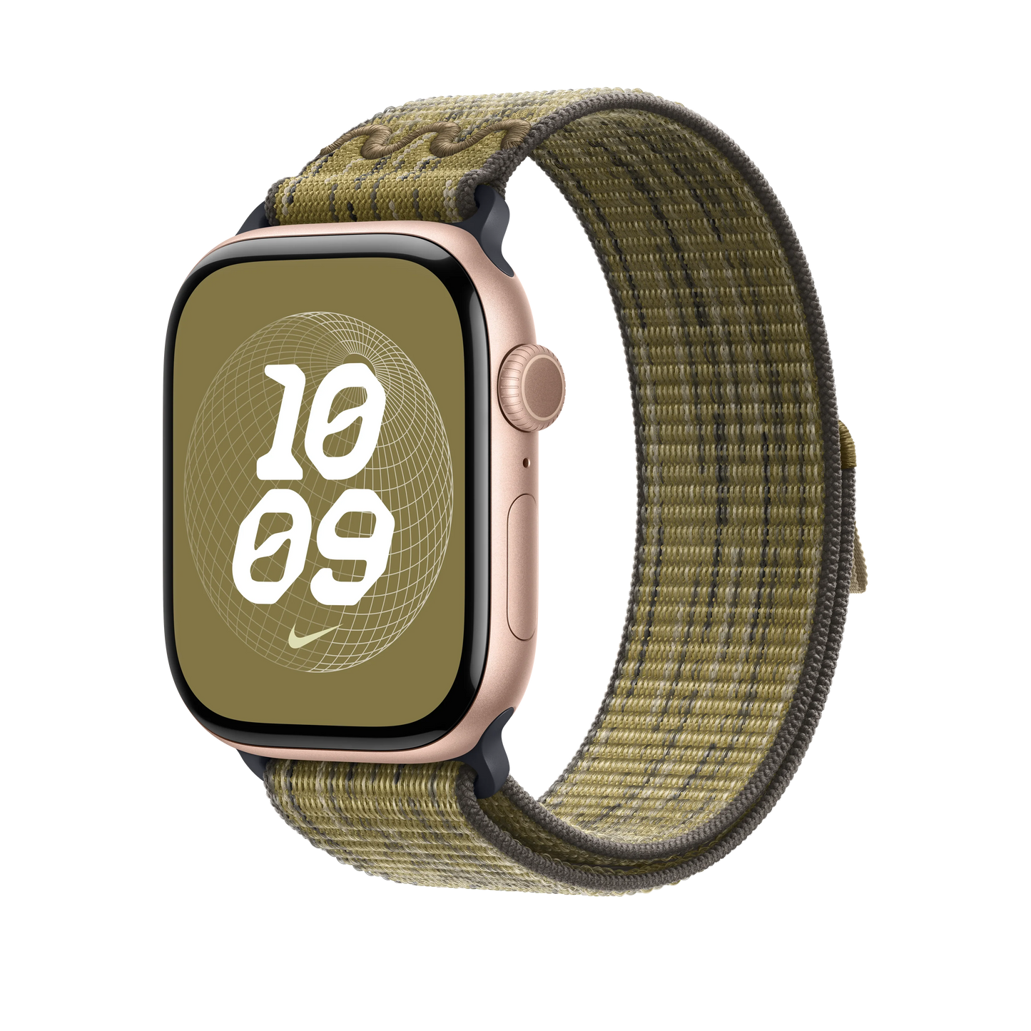 Curea Apple pentru Apple Watch 46mm Nike Sport Loop, Green/Grey Nike Sport Loop - iSTYLE RO