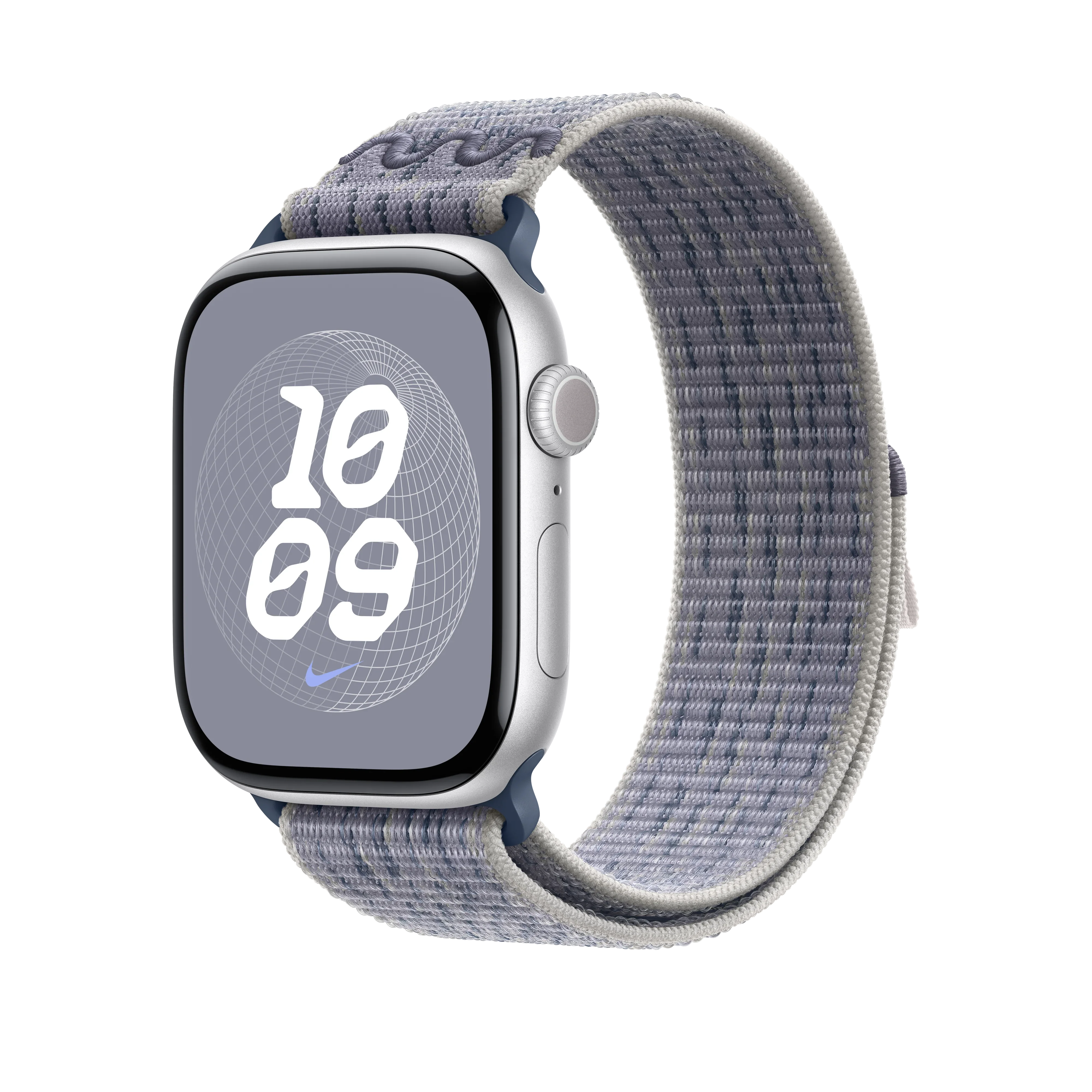 Curea Apple pentru Apple Watch 46mm Nike Sport Loop, Grey/Blue