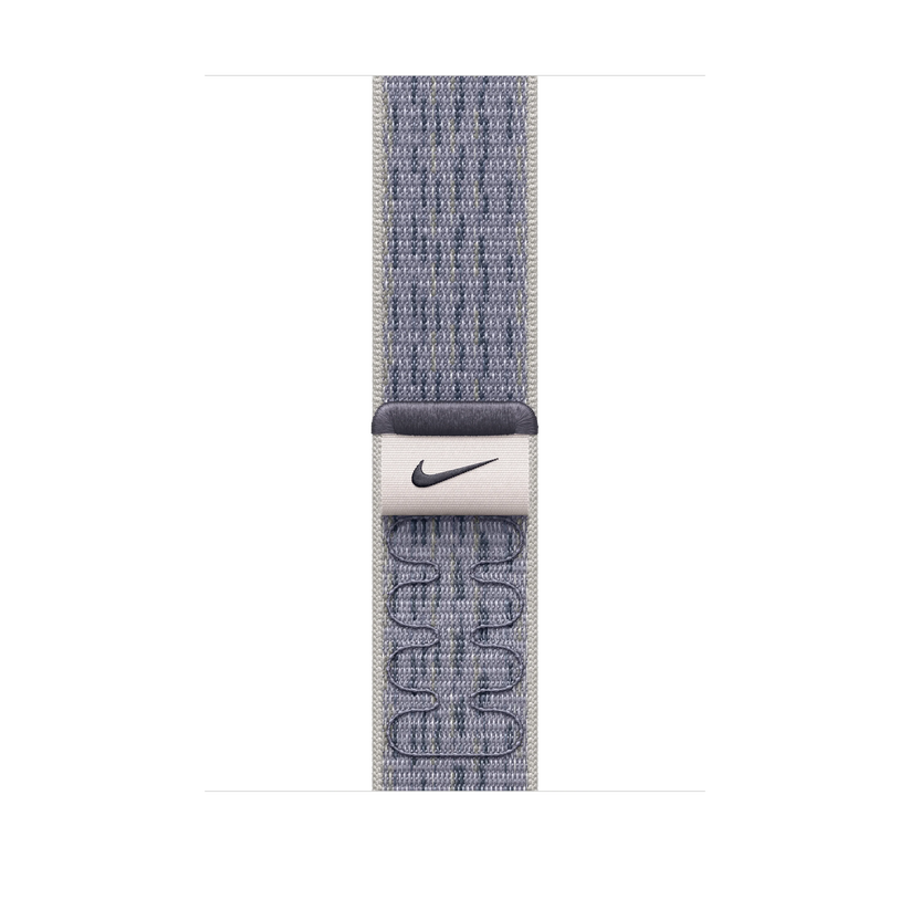 Curea Apple pentru Apple Watch 46mm Nike Sport Loop, Grey/Blue Nike Sport Loop - iSTYLE RO