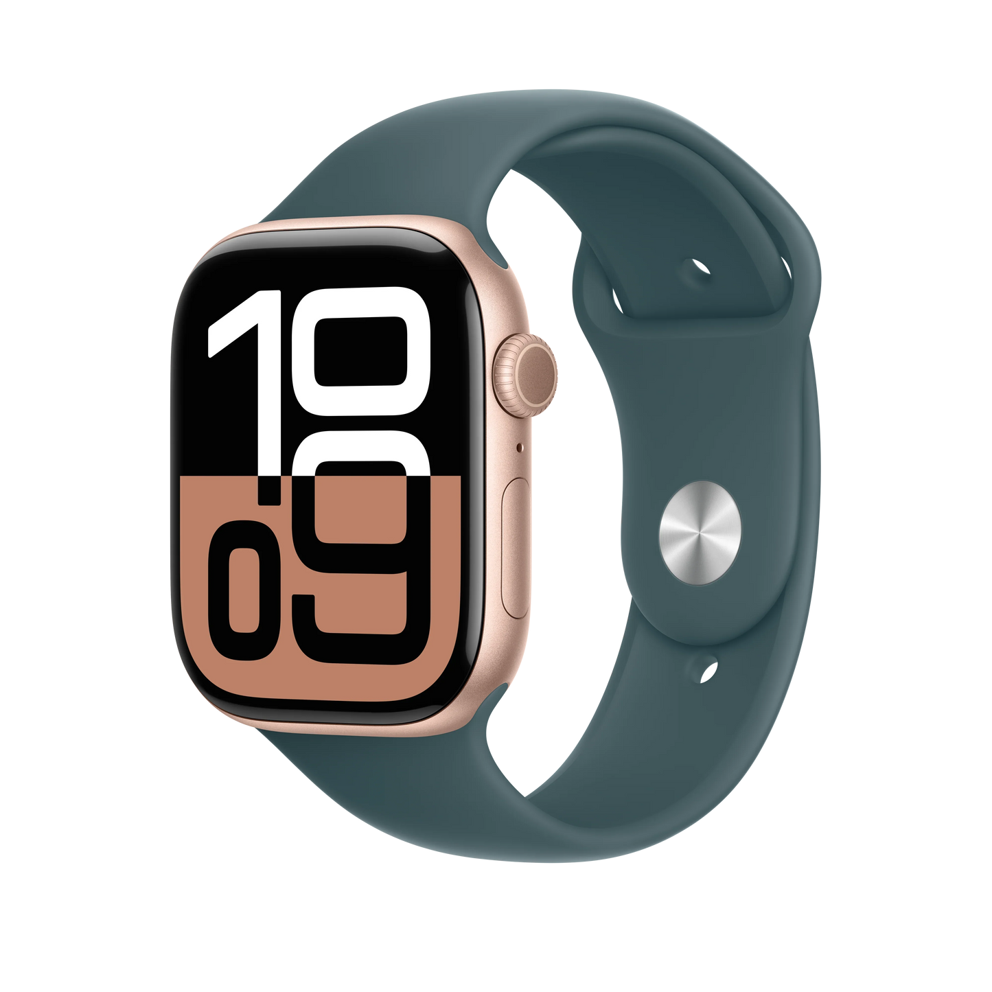Curea Apple pentru Apple Watch 46mm Sport Band, Lake Green Sport Band, M/L - iSTYLE RO
