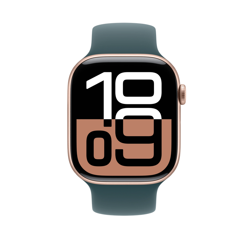 Curea Apple pentru Apple Watch 46mm Sport Band, Lake Green Sport Band, S/M - iSTYLE RO