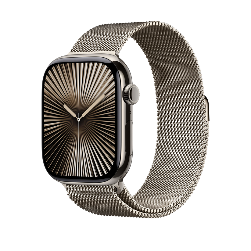 Curea Apple pentru Apple Watch 46mm Milanese Loop, Natural Milanese Loop, M/L - iSTYLE RO