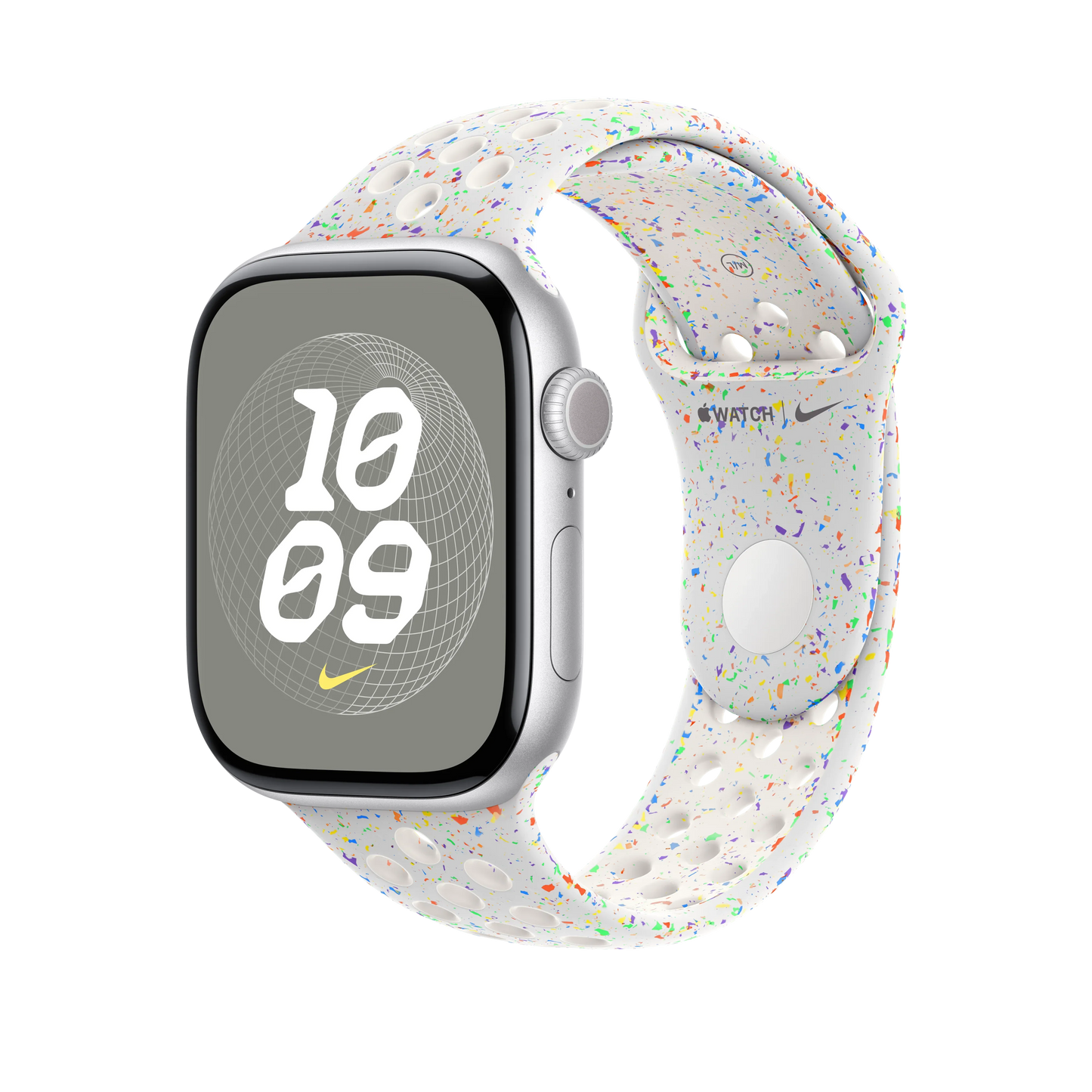 Curea Apple pentru Apple Watch 46mm Nike Sport Band, Pure Platinum Nike Sport Band, M/L - iSTYLE RO