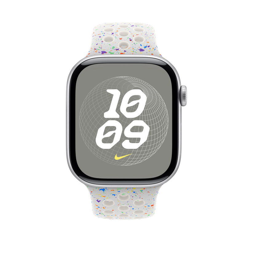 Curea Apple pentru Apple Watch 46mm Nike Sport Band, Pure Platinum Nike Sport Band, S/M - iSTYLE RO