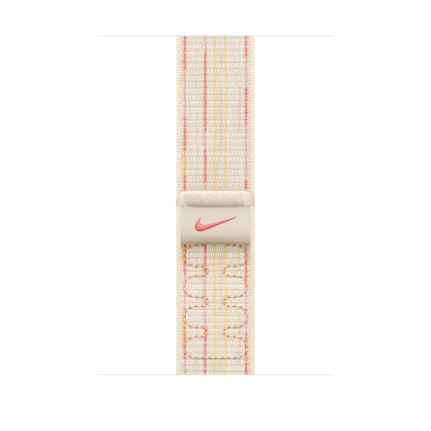 Curea Apple pentru Apple Watch 46mm Nike Sport Loop, Starlight/Pink Nike Sport Loop - iSTYLE RO