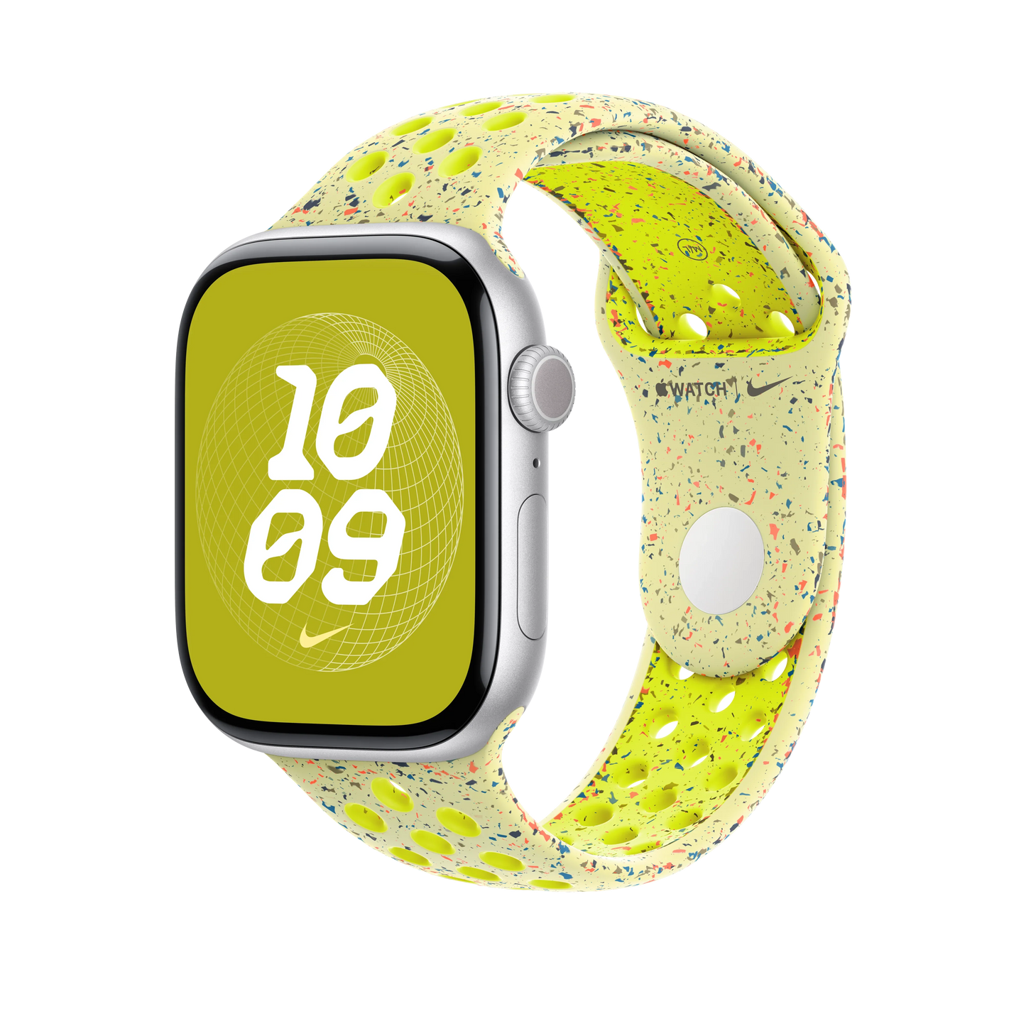 Curea Apple pentru Apple Watch 46mm Nike Sport Band, Volt Splash Nike Sport Band, S/M - iSTYLE RO