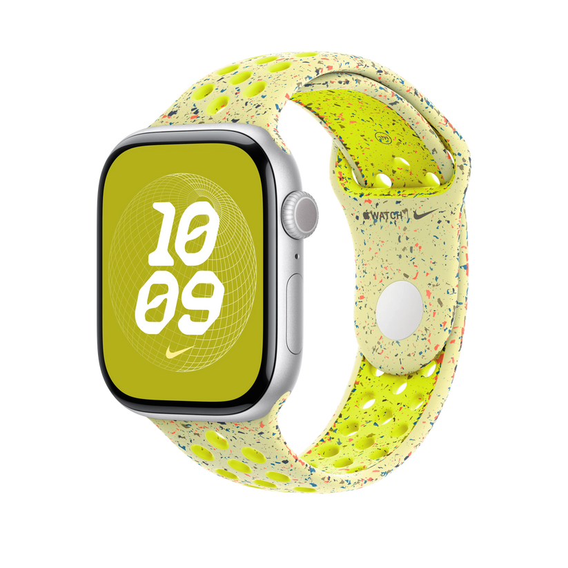 Curea Apple pentru Apple Watch 46mm Nike Sport Band, Volt Splash Nike Sport Band, S/M - iSTYLE RO