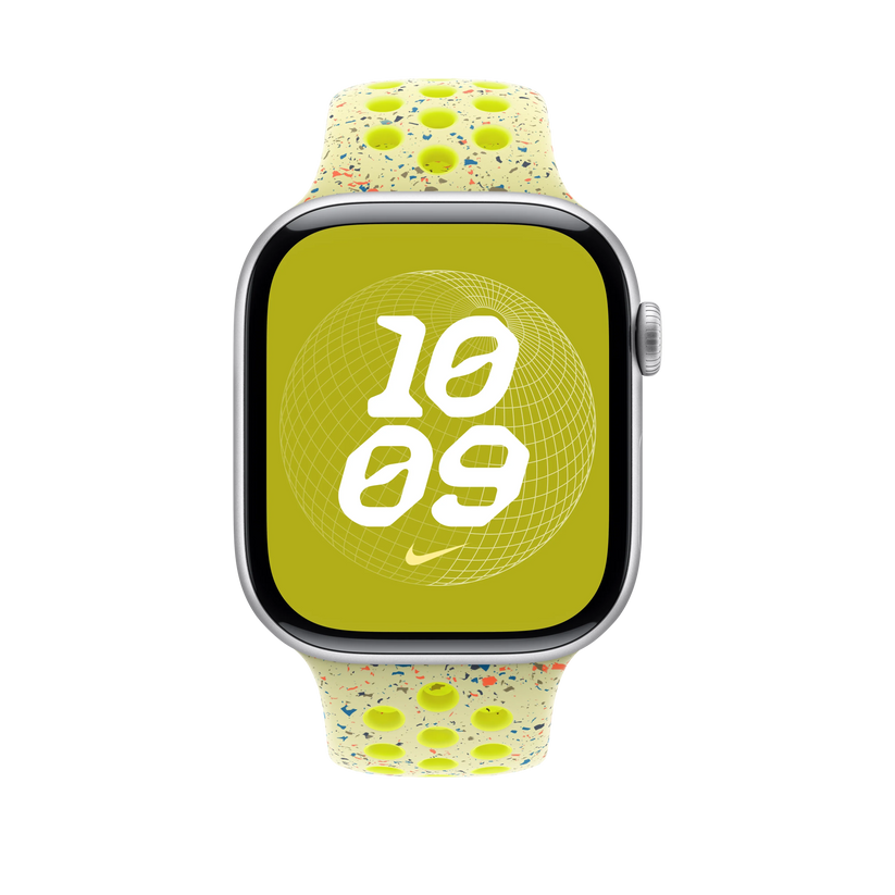 Curea Apple pentru Apple Watch 46mm Nike Sport Band, Volt Splash Nike Sport Band, S/M - iSTYLE RO