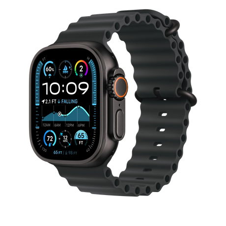 Apple Watch Ultra 3 GPS + Cellular 49mm Black Titanium Case with Apple Watch Ultra 3 GPS + Cellular 49mm Black Titanium Case with