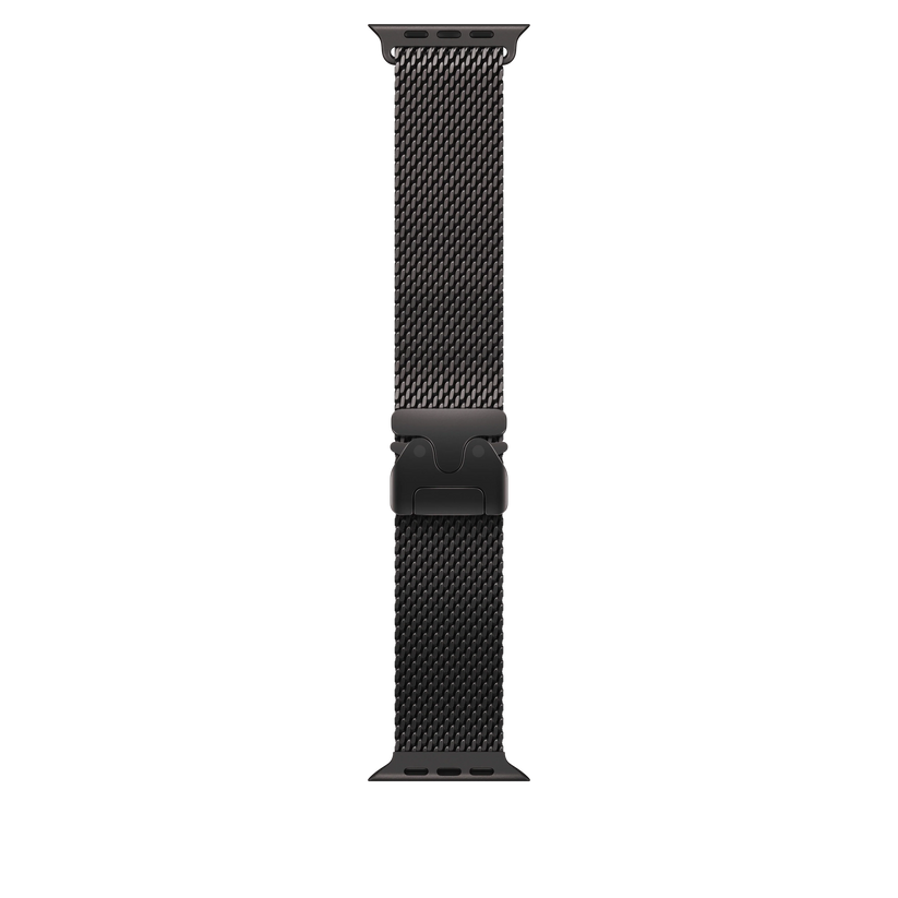 Curea Apple pentru Apple Watch 49mm Milanese Loop, Black Titanium Milanese Loop, Medium - iSTYLE RO