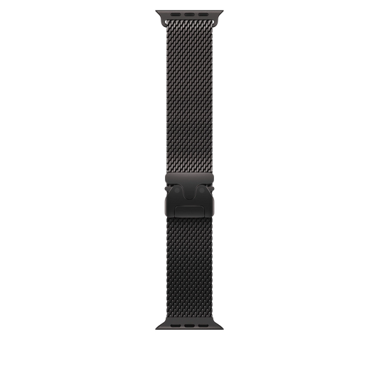 Curea Apple pentru Apple Watch 49mm Milanese Loop, Black Titanium Milanese Loop, Medium - iSTYLE RO