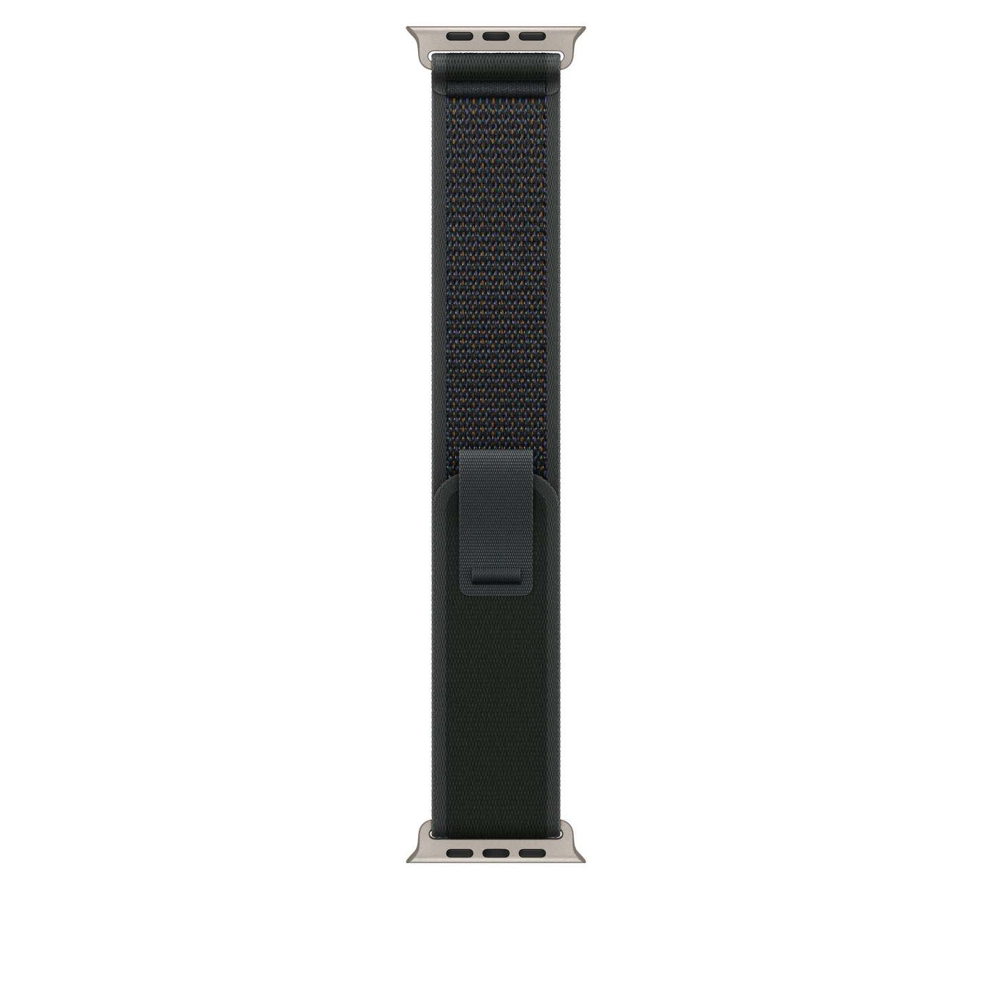 Curea Apple pentru Apple Watch 49mm Black Trail Loop, M/L, Natural Titanium Finish - iSTYLE RO
