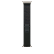 Curea Apple pentru Apple Watch 49mm Black Trail Loop, S/M, Natural Titanium Finish - iSTYLE RO