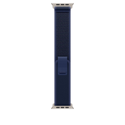Curea Apple pentru Apple Watch 49mm Blue Trail Loop, S/M, Natural Titanium Finish - iSTYLE RO