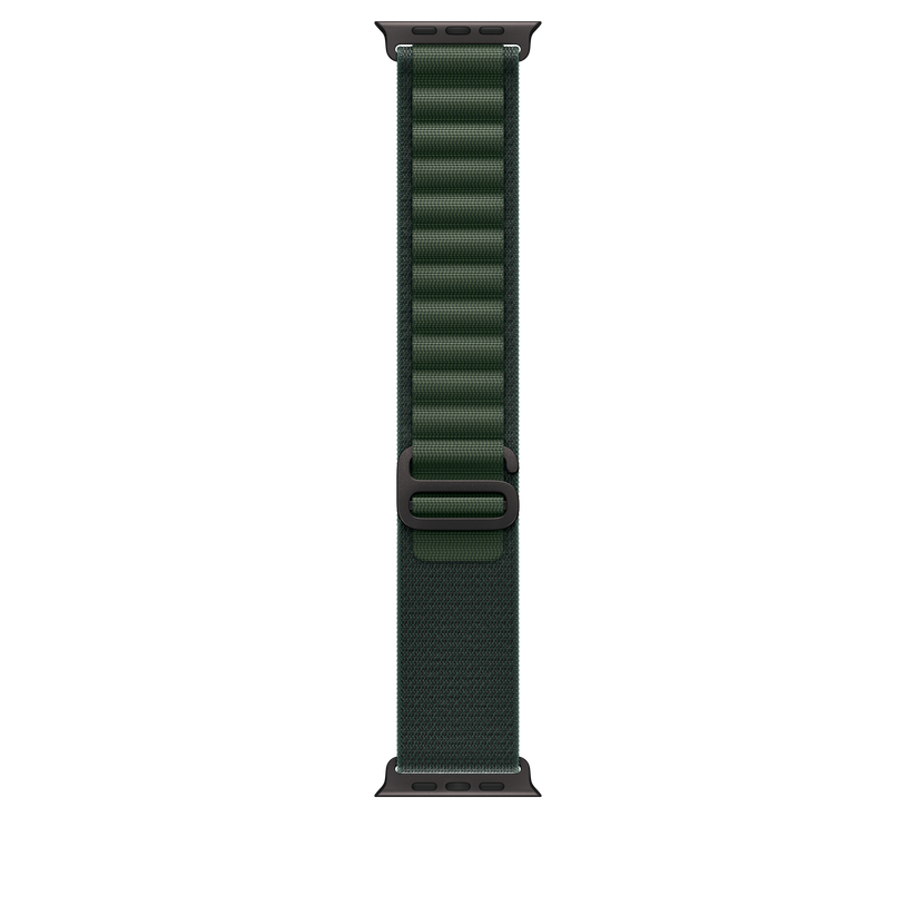 Curea Apple pentru Apple Watch 49mm Dark Green Alpine Loop - Small - Black Titanium Finish - iSTYLE RO