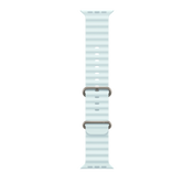 Curea Apple pentru Apple Watch 49mm Ice Blue Ocean Band, Natural Titanium Finish - iSTYLE RO
