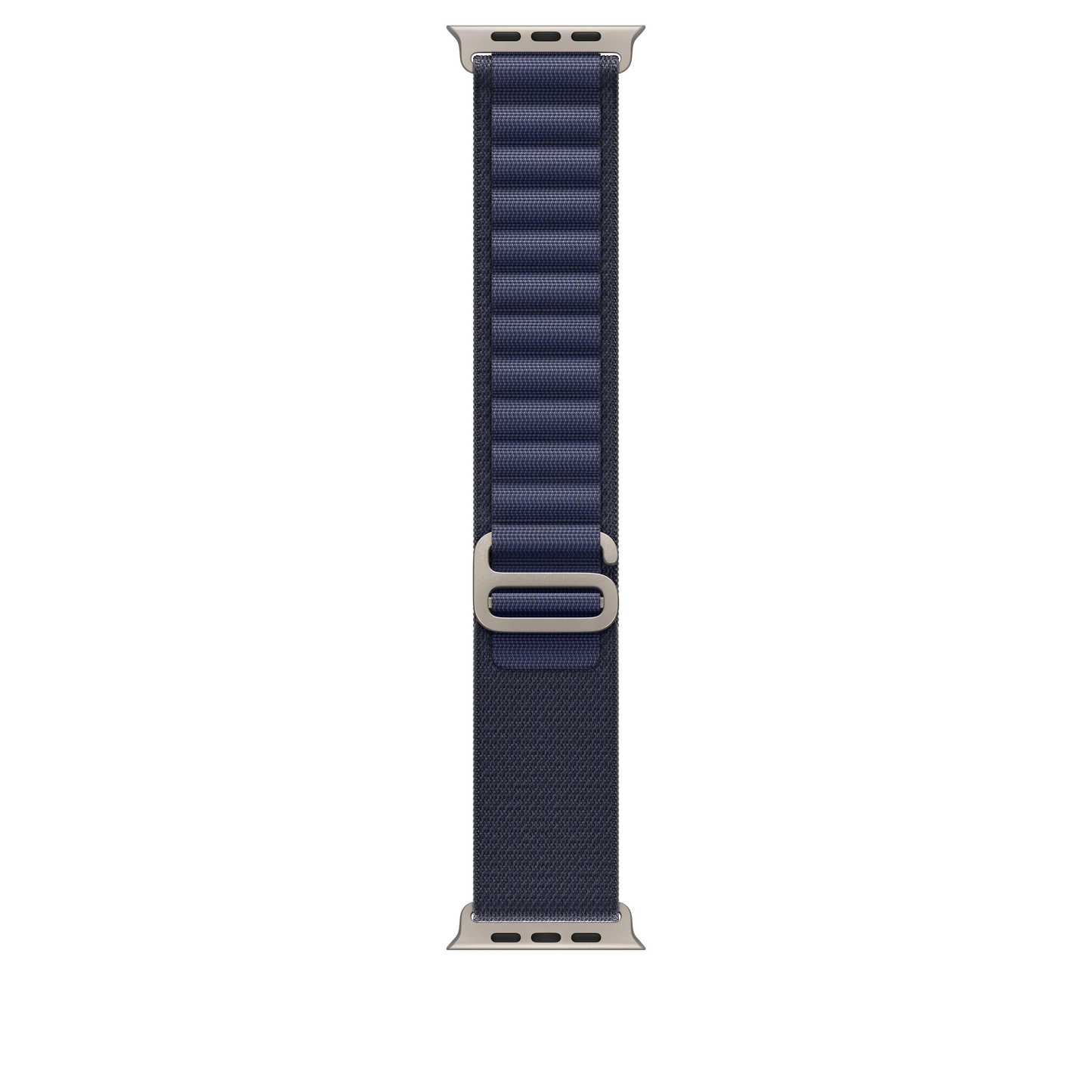 Curea Apple pentru Apple Watch 49mm Navy Alpine Loop, Medium, Natural Titanium Finish - iSTYLE RO