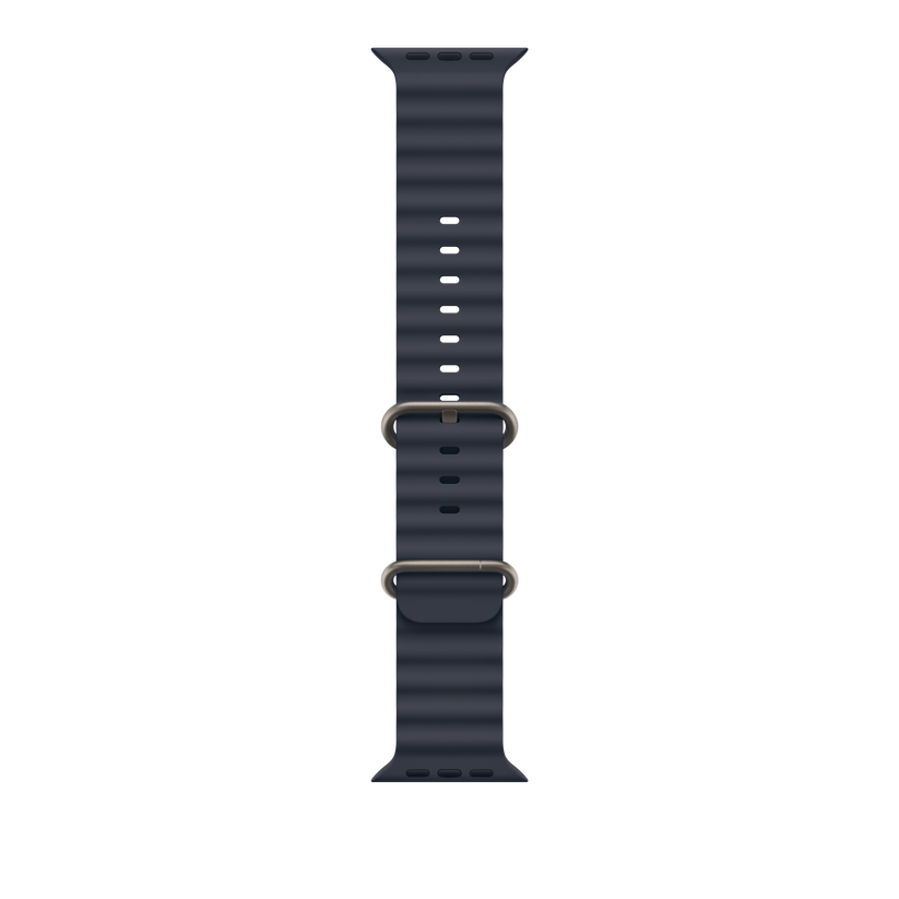 Curea Apple pentru Apple Watch 49mm Navy Ocean Band - Natural Titanium Finish - iSTYLE RO