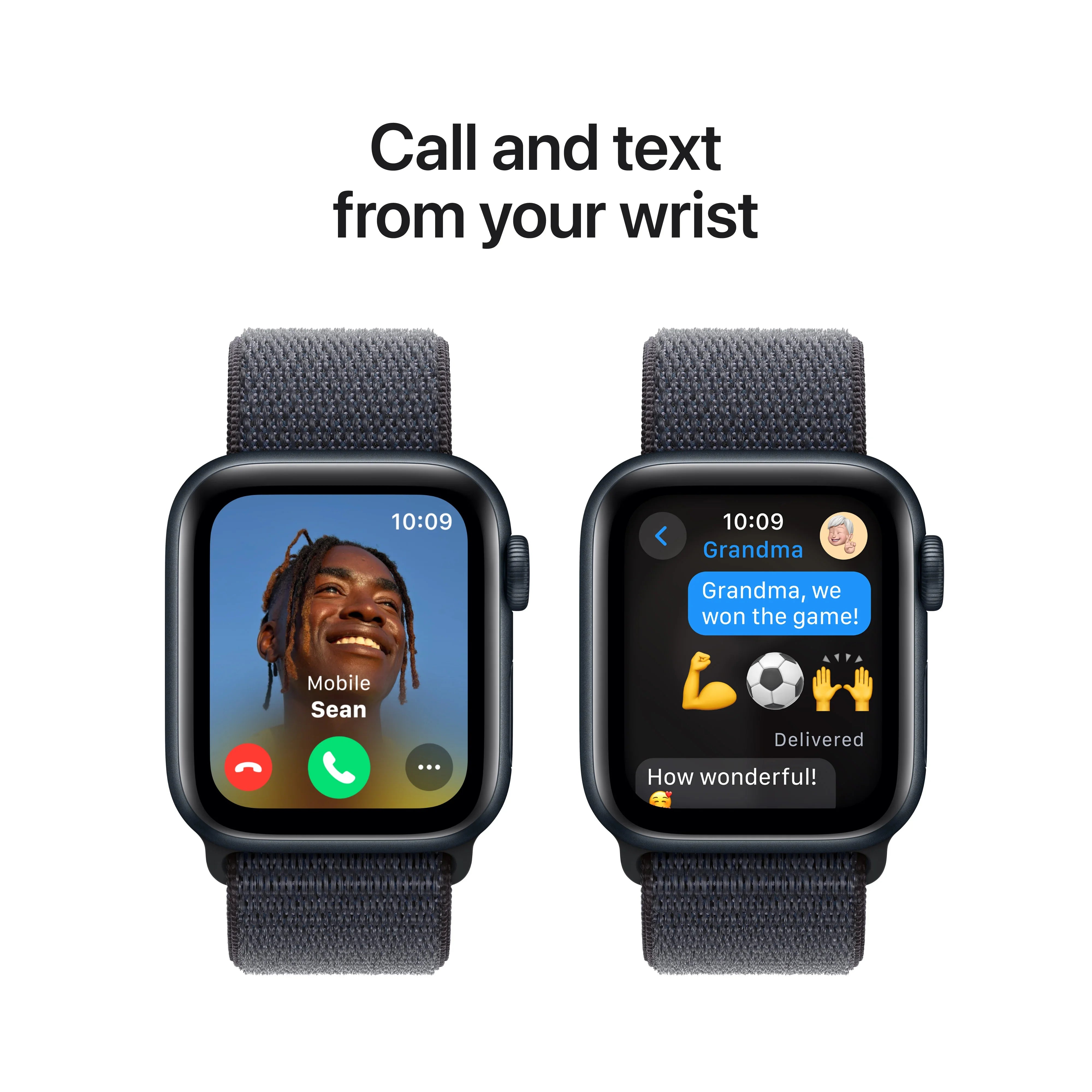Apple Watch SE GPS, 40mm Midnight Aluminium Case, Ink Sport Loop Apple Watch SE GPS, 40mm Midnight Aluminium Case, Ink Sport Loop