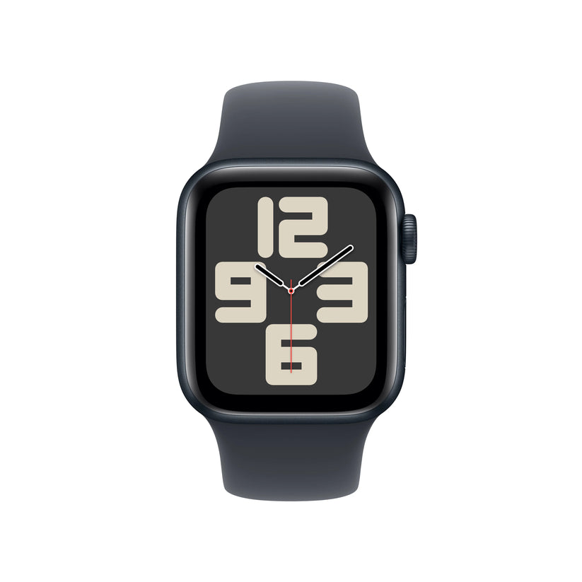 Apple Watch SE GPS + Cellular, 40mm Midnight Aluminium Case, Midnight Sport Band - M/L - iSTYLE RO