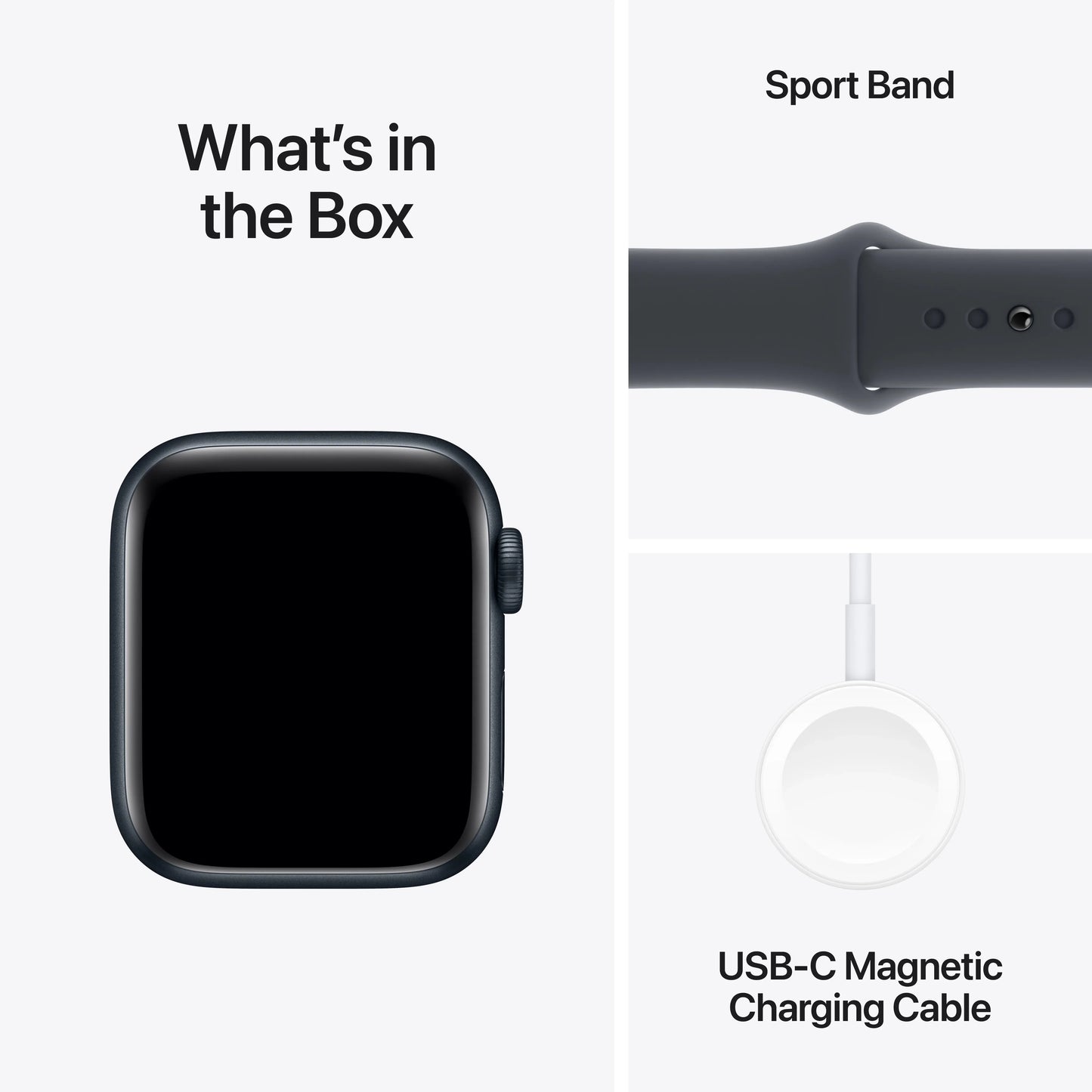 Apple Watch SE GPS + Cellular, 40mm Midnight Aluminium Case, Midnight Sport Band - M/L - iSTYLE RO