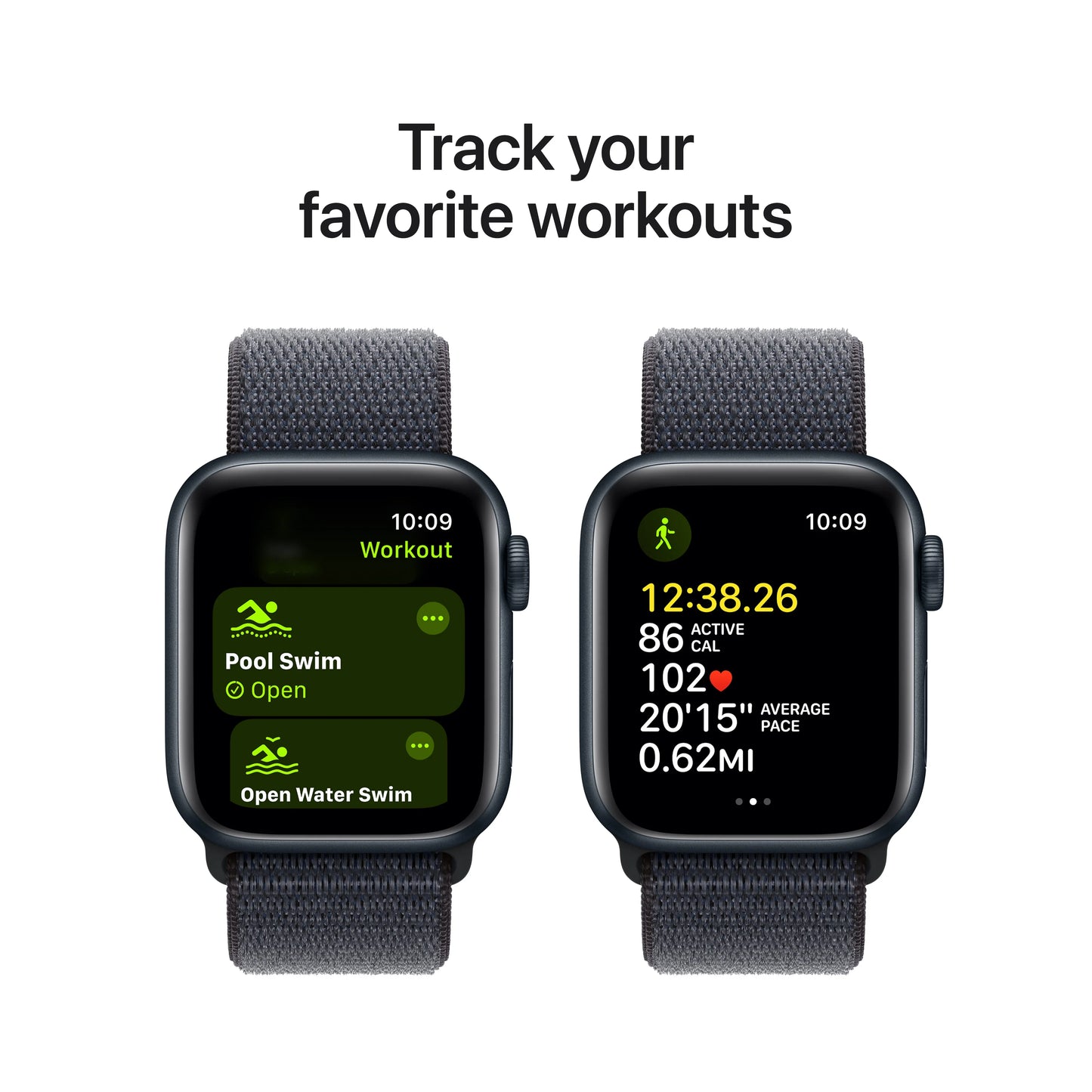 Apple Watch SE GPS + Cellular, 40mm Midnight Aluminium Case, Ink Sport Loop - iSTYLE RO