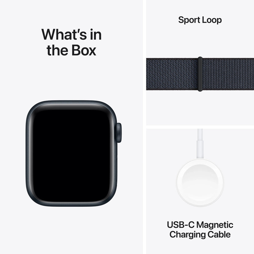Apple Watch SE GPS + Cellular, 40mm Midnight Aluminium Case, Ink Sport Loop - iSTYLE RO