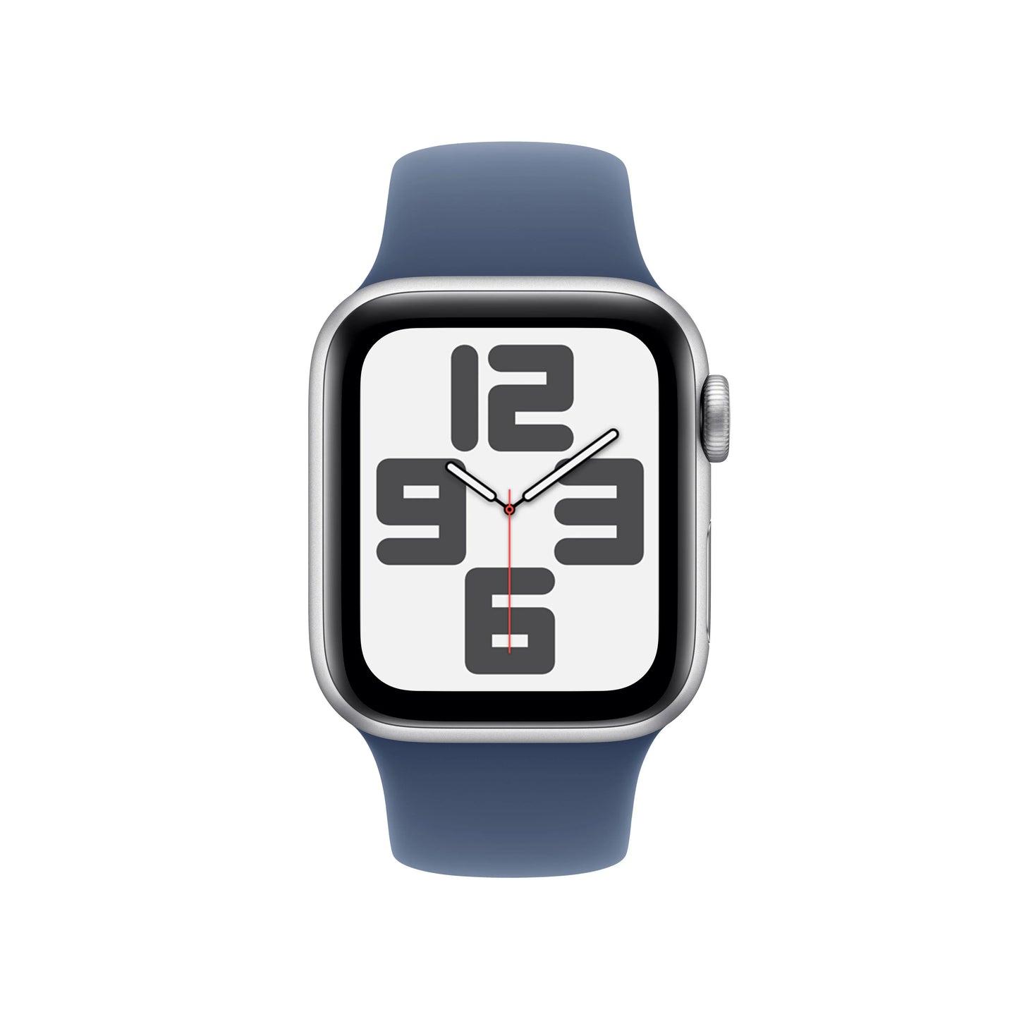 Apple Watch SE GPS + Cellular, 40mm Silver Aluminium Case, Denim Sport Band - M/L - iSTYLE RO
