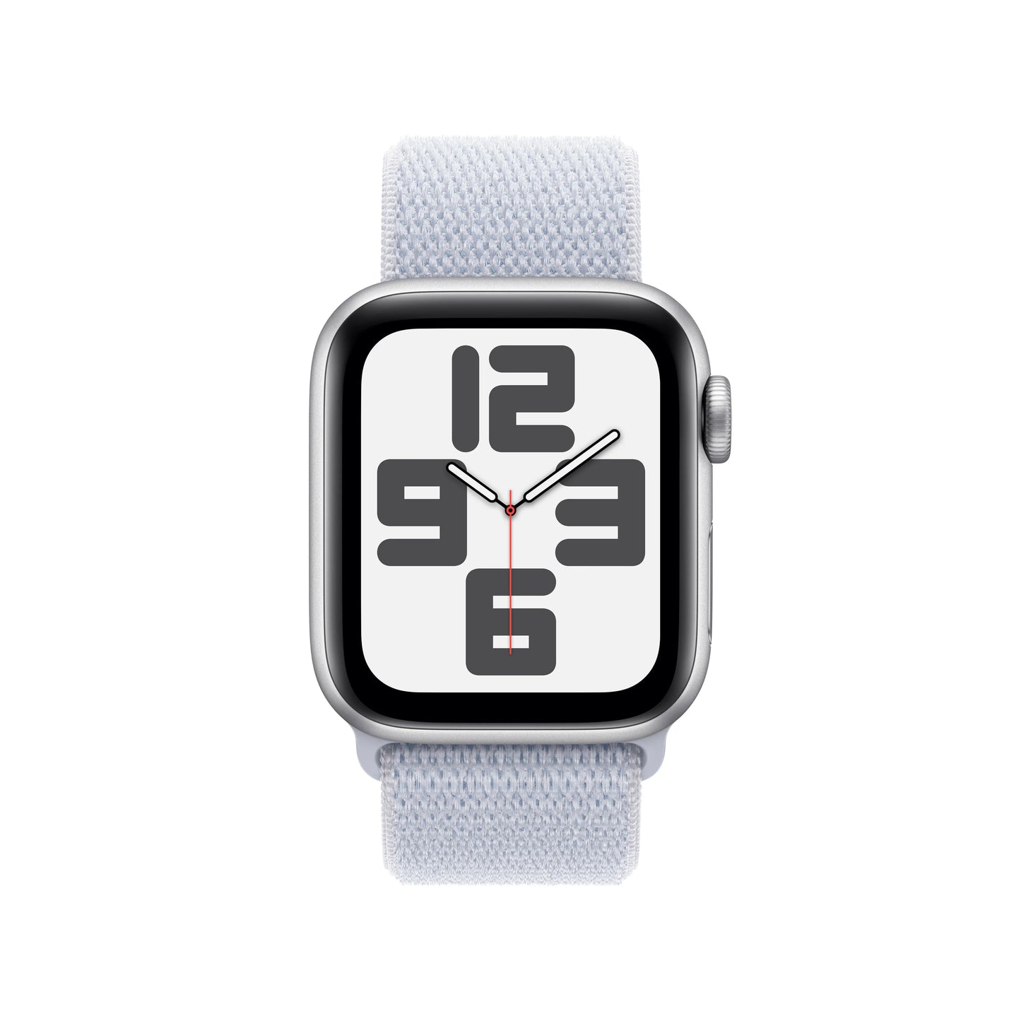Apple Watch SE GPS + Cellular, 40mm Silver Aluminium Case, Blue Cloud Sport Loop - iSTYLE RO