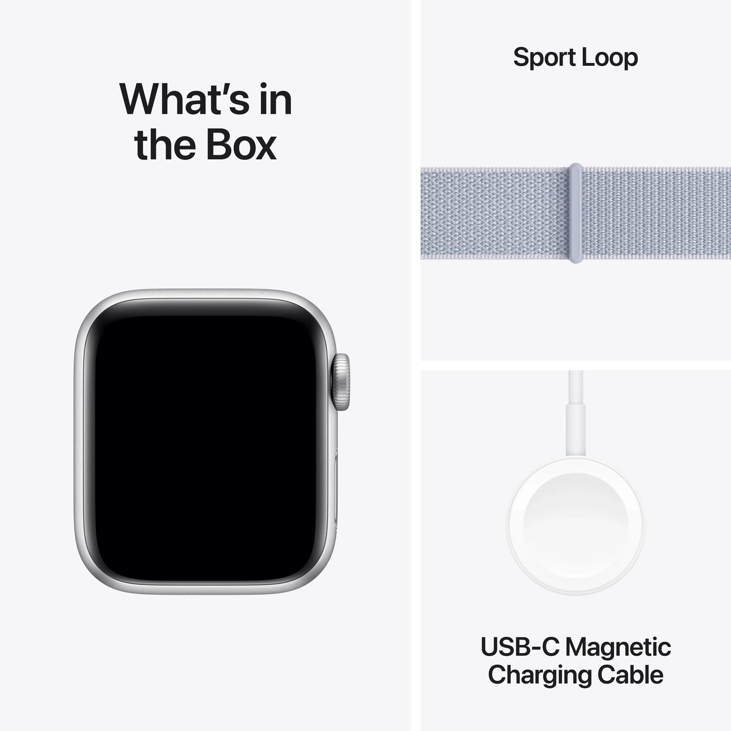 Apple Watch SE GPS + Cellular, 40mm Silver Aluminium Case, Blue Cloud Sport Loop - iSTYLE RO