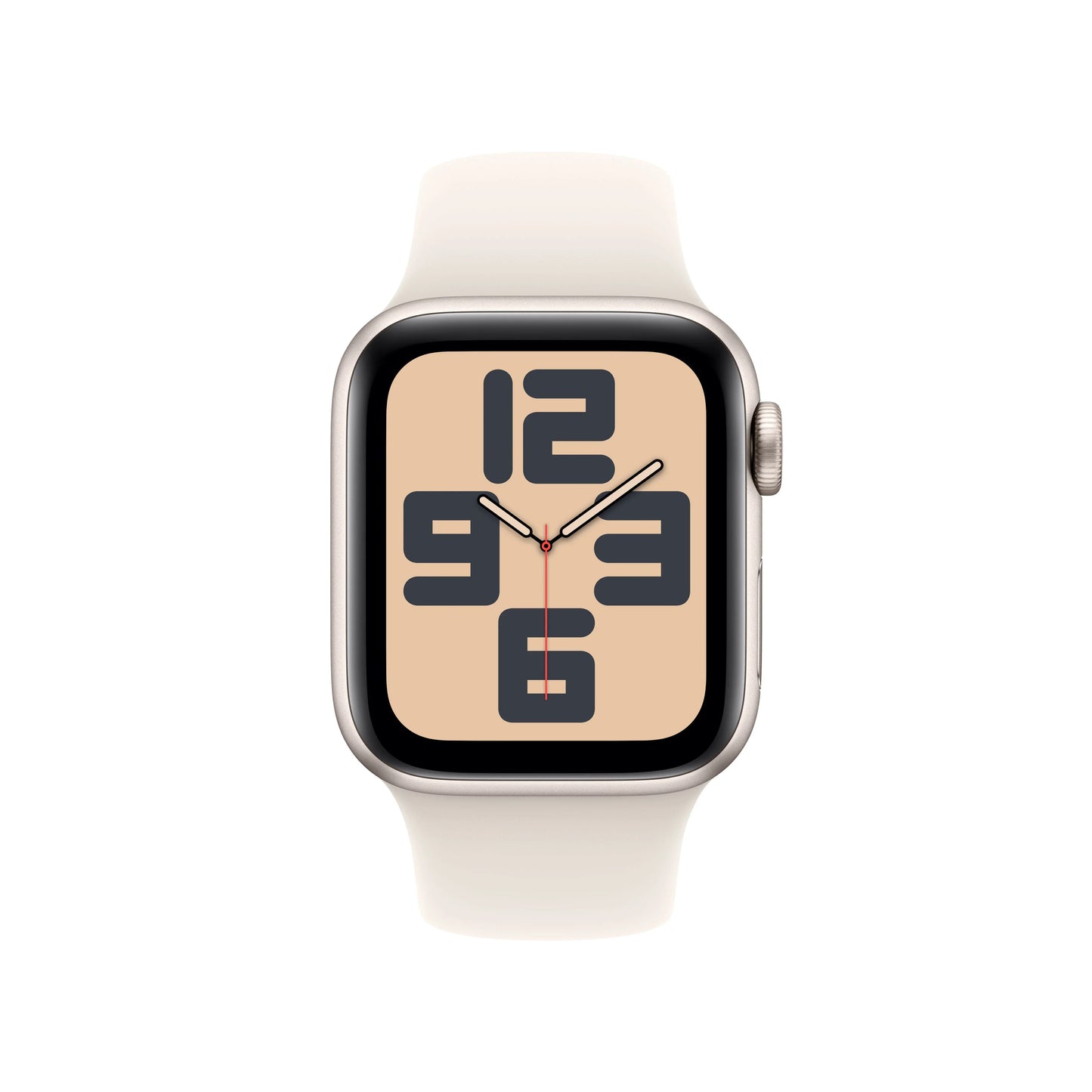Apple Watch SE GPS + Cellular, 40mm Starlight Aluminium Case, Starlight Sport Band - M/L - iSTYLE RO