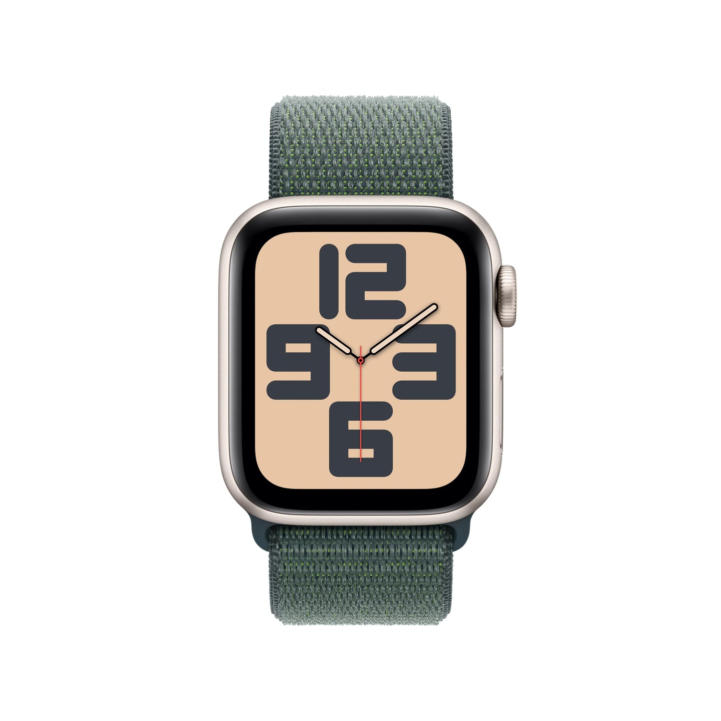 Apple Watch SE GPS + Cellular, 40mm Starlight Aluminium Case, Lake Green Sport Loop - iSTYLE RO