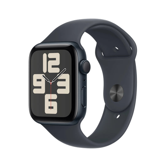 Apple Watch SE GPS, 44mm Midnight Aluminium Case, Midnight Sport Band - S/M - iSTYLE RO