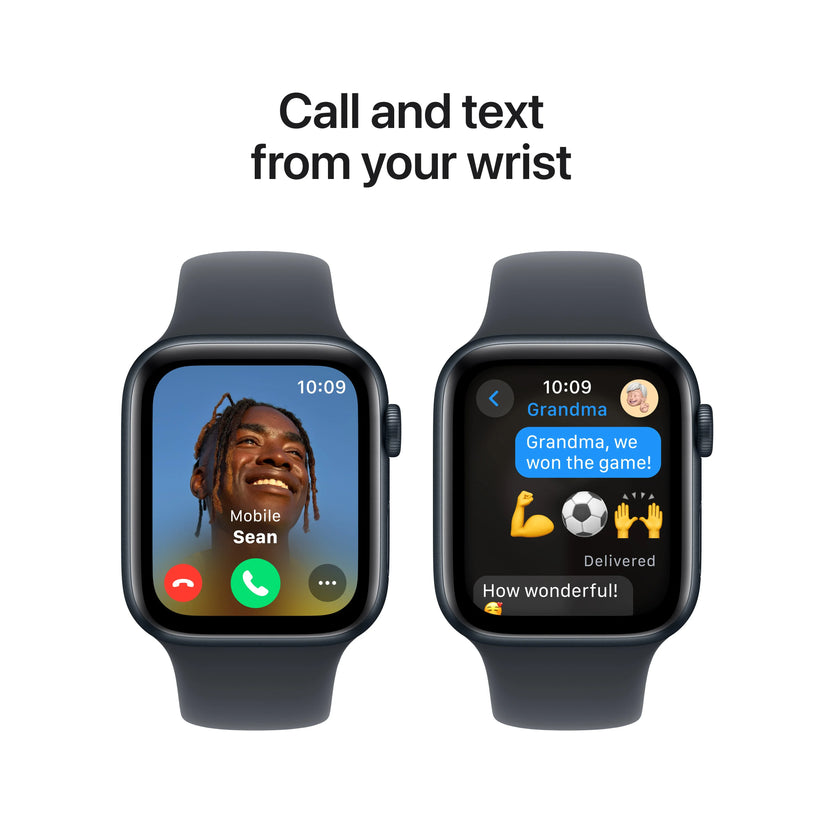 Apple Watch SE GPS, 44mm Midnight Aluminium Case, Midnight Sport Band - S/M - iSTYLE RO