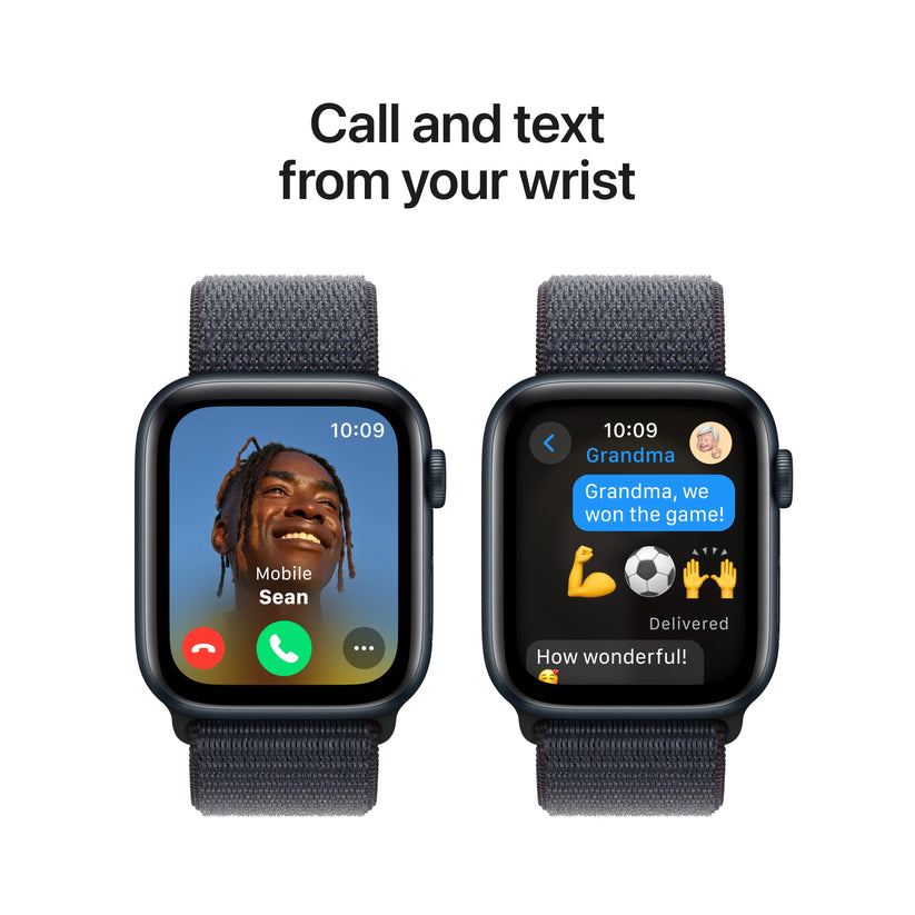 Apple Watch SE GPS, 44mm Midnight Aluminium Case, Ink Sport Loop - iSTYLE RO