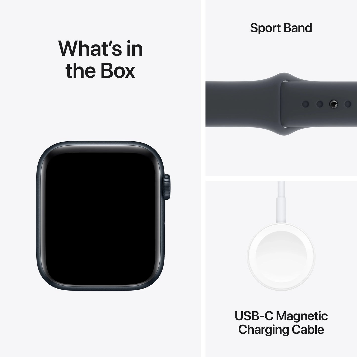 Apple Watch SE GPS + Cellular, 44mm Midnight Aluminium Case, Midnight Sport Band - M/L - iSTYLE RO