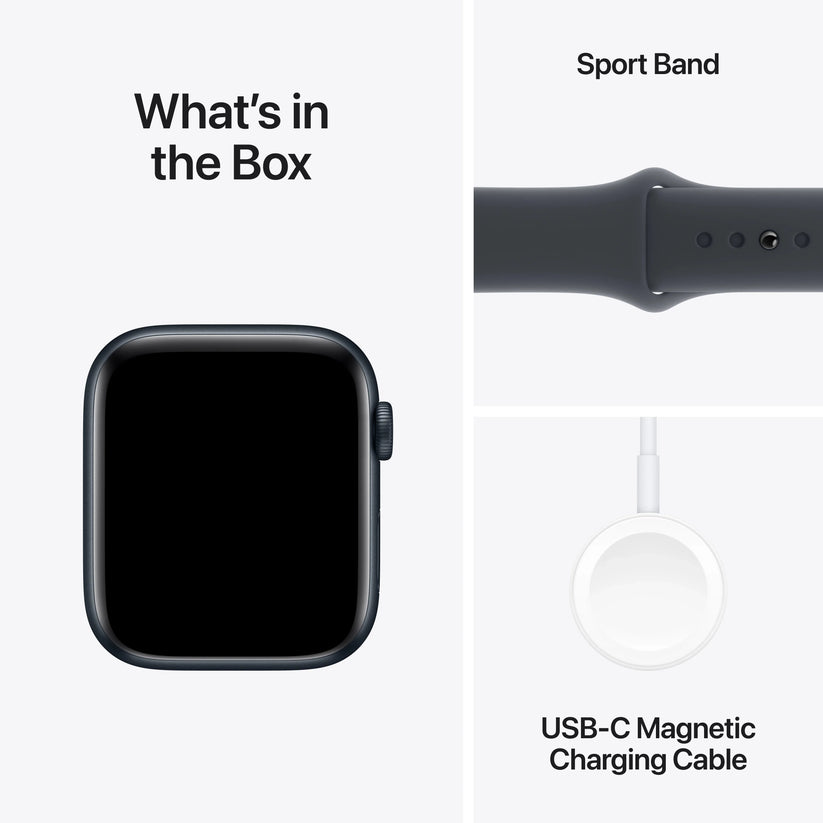 Apple Watch SE GPS + Cellular, 44mm Midnight Aluminium Case, Midnight Sport Band - M/L - iSTYLE RO