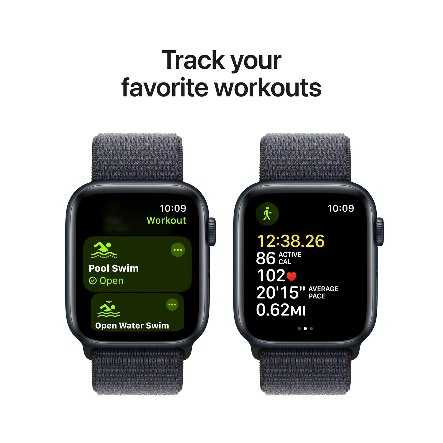 Apple Watch SE GPS + Cellular, 44mm Midnight Aluminium Case, Ink Sport Loop - iSTYLE RO