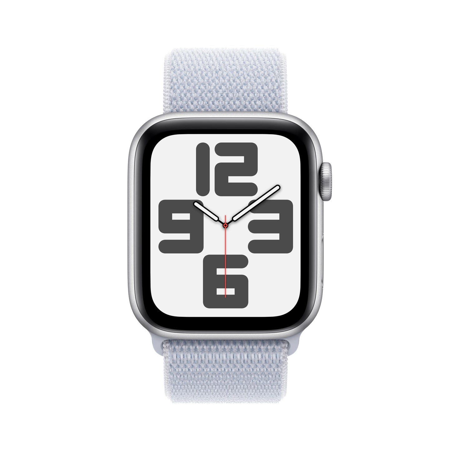 Apple Watch SE GPS + Cellular, 44mm Silver Aluminium Case, Blue Cloud Sport Loop - iSTYLE RO