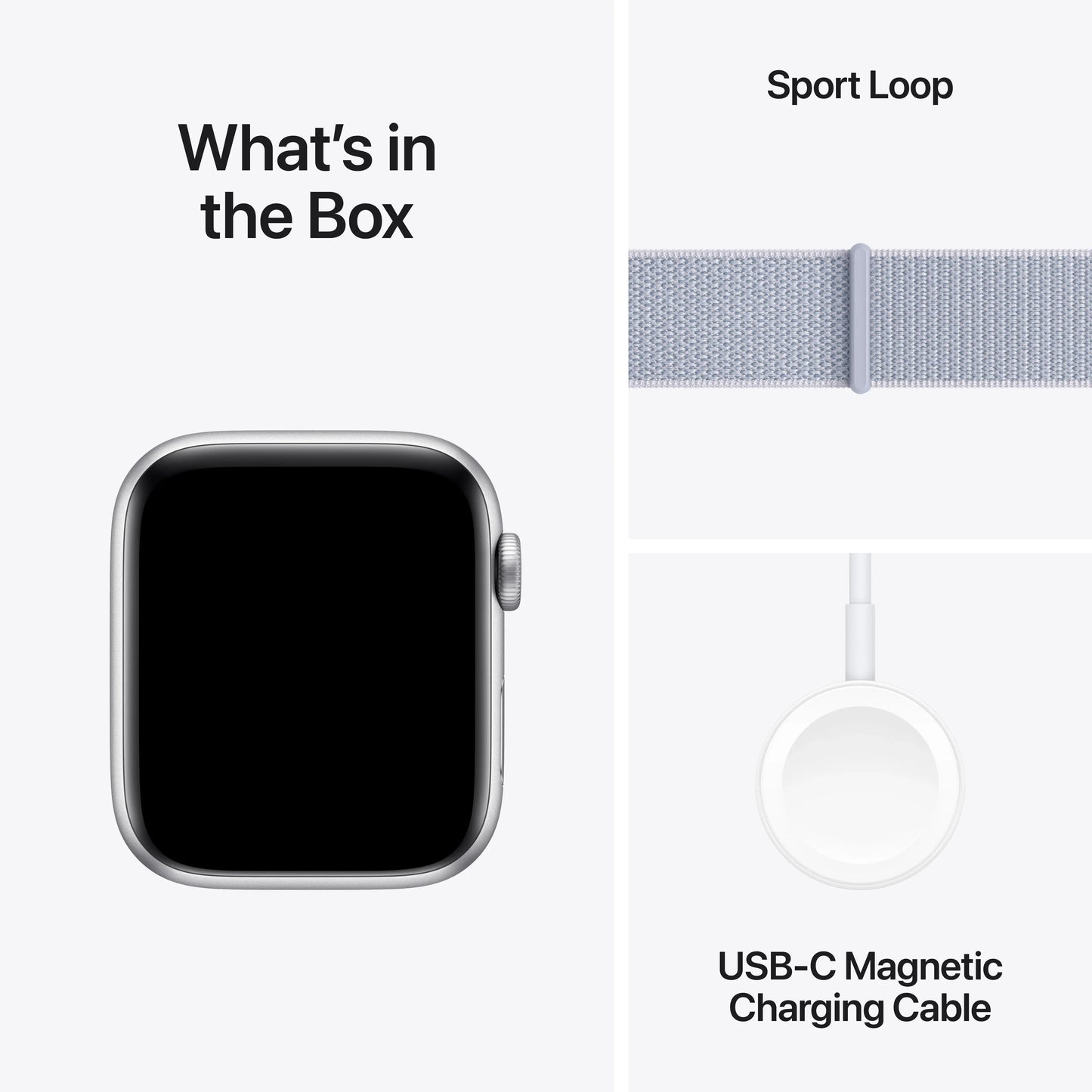 Apple Watch SE GPS + Cellular, 44mm Silver Aluminium Case, Blue Cloud Sport Loop - iSTYLE RO