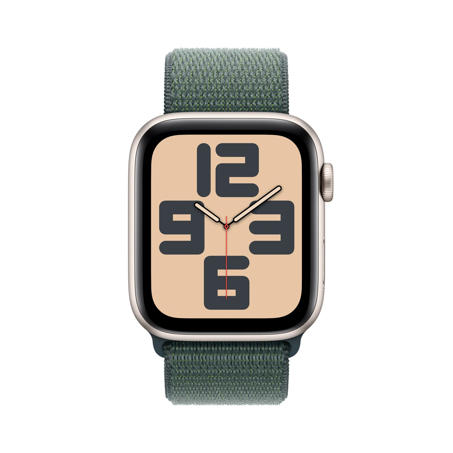 Apple Watch SE GPS + Cellular, 44mm Starlight Aluminium Case, Lake Green Sport Loop - iSTYLE RO