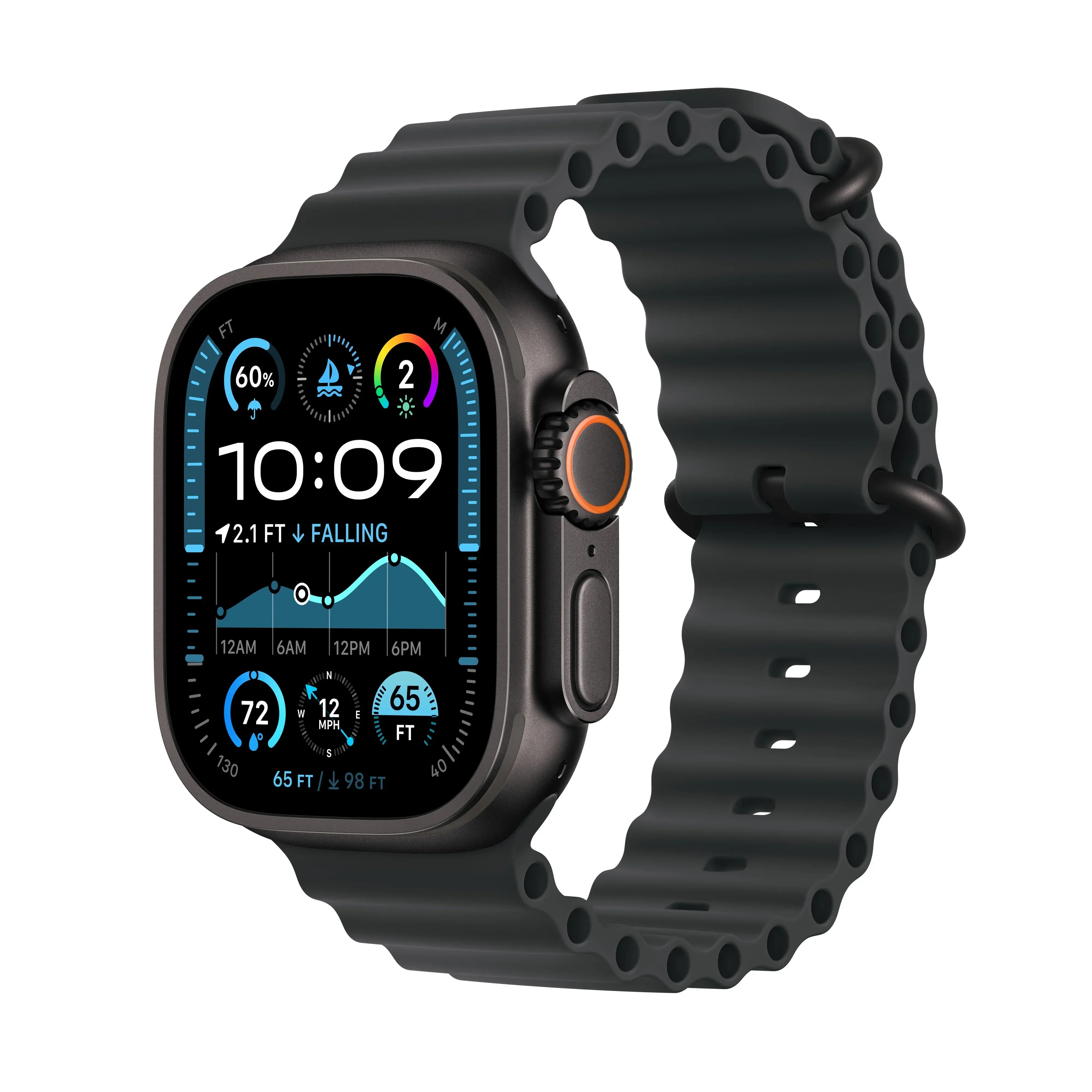Apple Watch Ultra 2 GPS + Cellular 49mm Black Titanium Case with