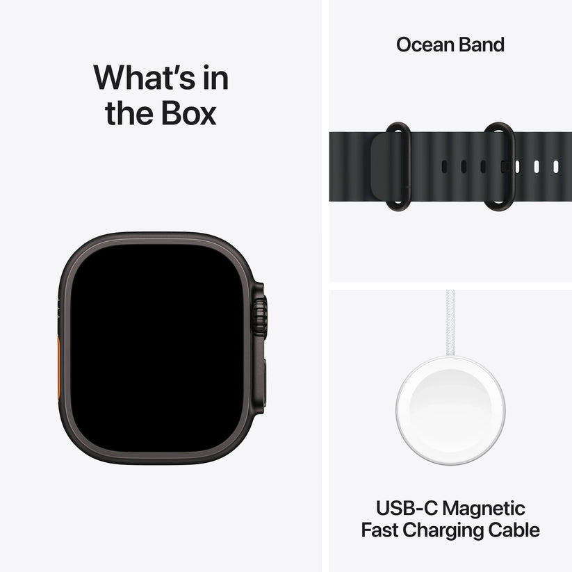 Apple Watch Ultra 2 GPS + Cellular 49mm Black Titanium Case with Black Ocean Band - iSTYLE RO