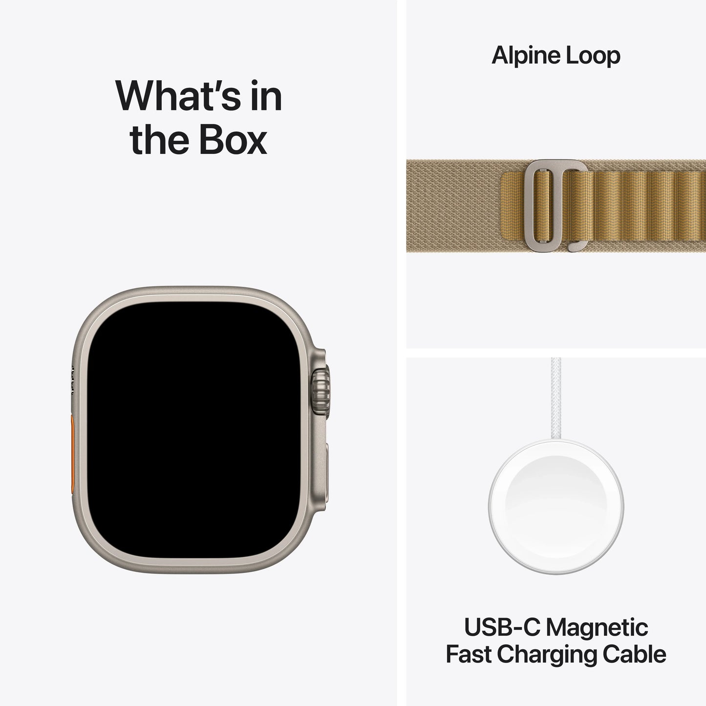Apple Watch Ultra 2 GPS + Cellular 49mm Natural Titanium Case with Tan Alpine Loop - Medium - iSTYLE RO