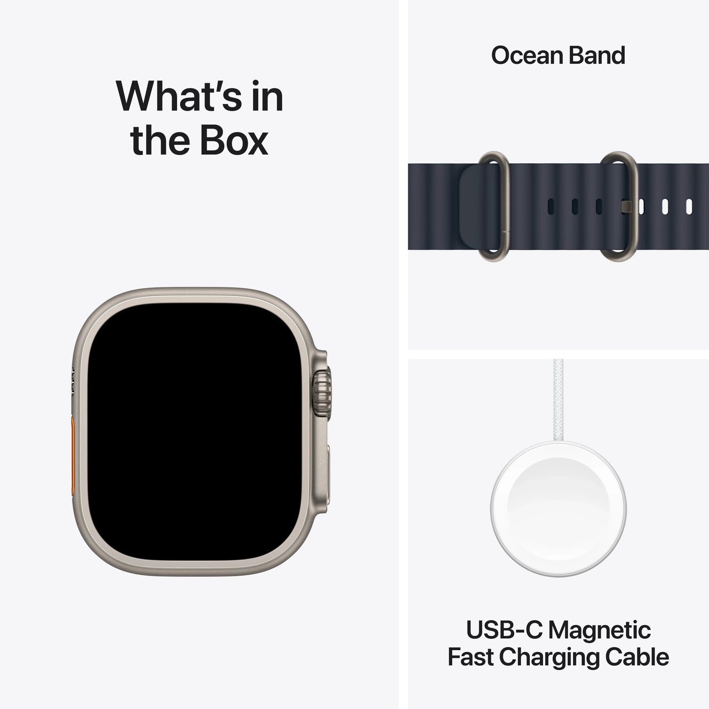 Apple Watch Ultra 2 GPS + Cellular 49mm Natural Titanium Case with Navy Ocean Band - iSTYLE RO