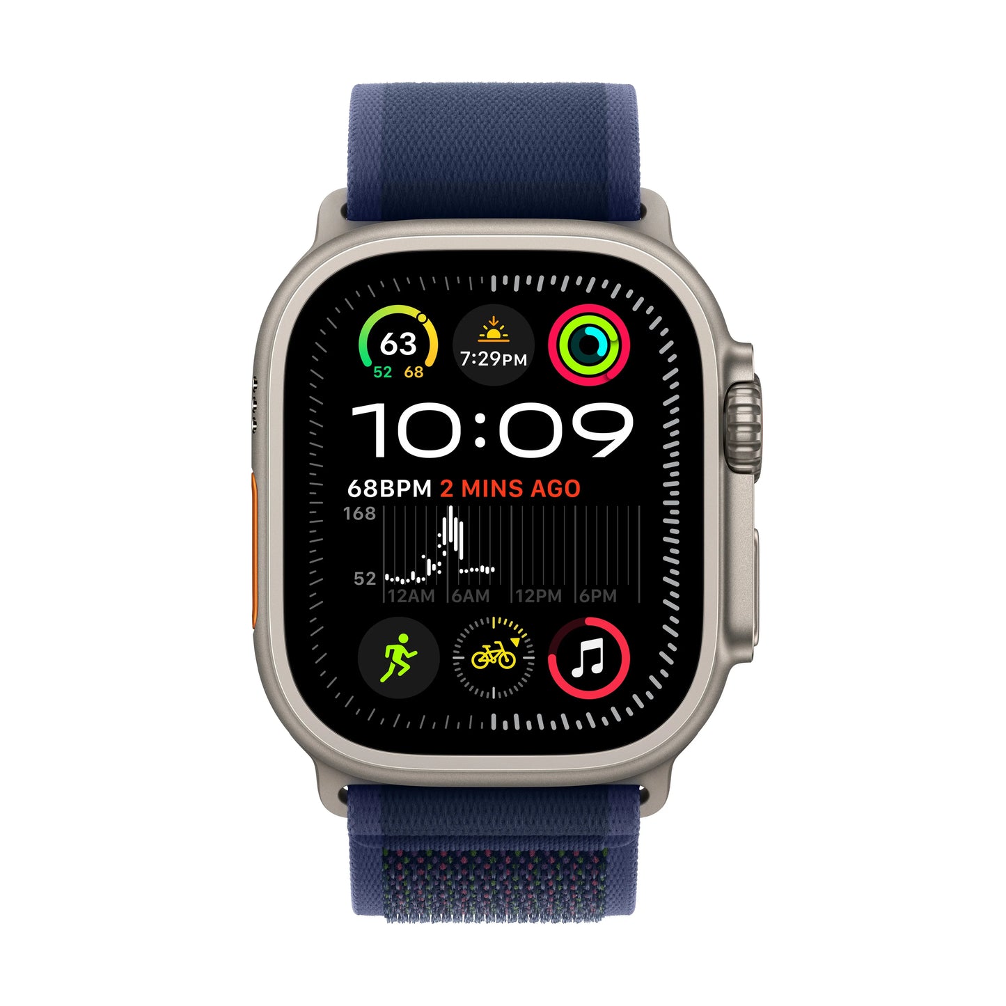 Apple Watch Ultra 2 GPS + Cellular 49mm Natural Titanium Case with Blue Trail Loop - M/L - iSTYLE RO
