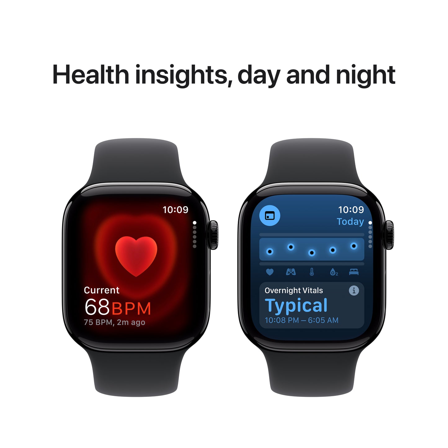 Apple Watch Series 10 GPS, 42mm Jet Black Aluminium Case, Black Sport Band - S/M - iSTYLE RO