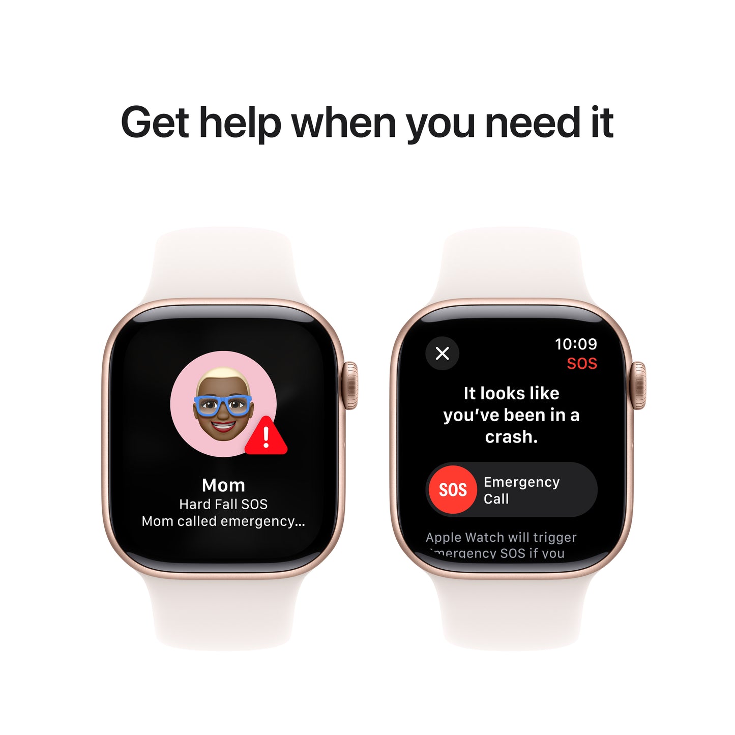 Apple Watch Series 10 GPS + Cellular, 42mm Rose Gold Aluminium Case, Light Blush Sport Band - S/M - iSTYLE RO